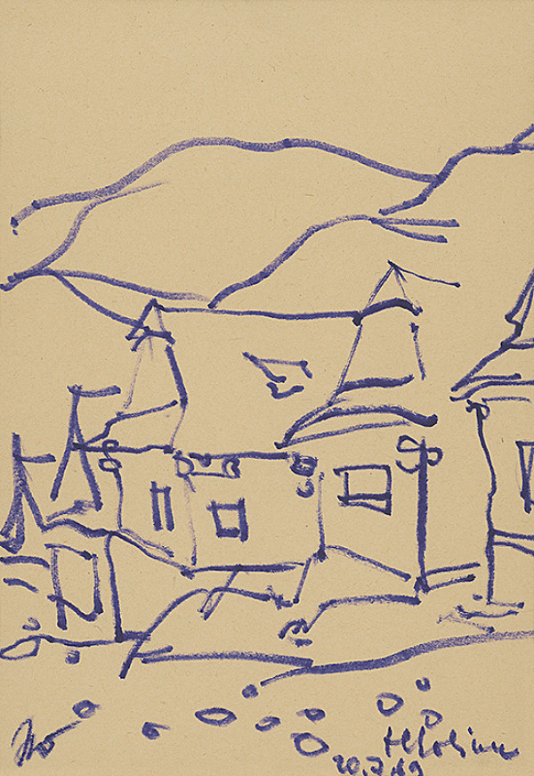 Ján Šimo-Svrček – Vlkolinec II. 