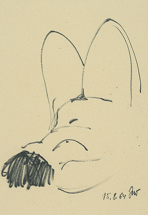 Ján Šimo-Svrček – Štúdia ženského aktu V. 