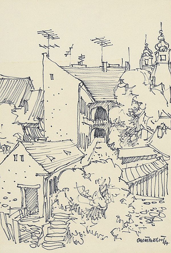 Ján Šimo-Svrček – Meštianske domy s redutou 