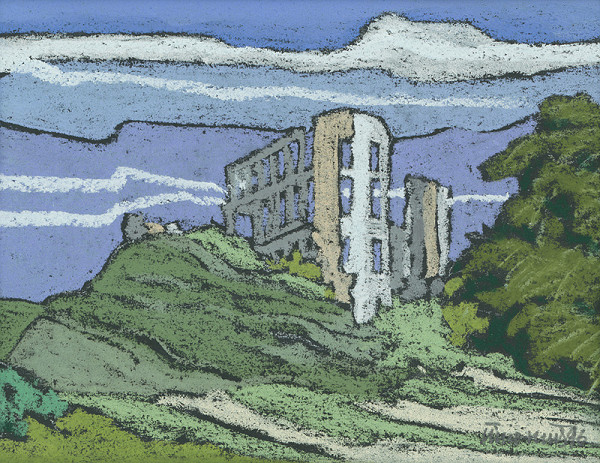 Ján Šimo-Svrček – Hrad Plaveč - zrúcaniny 