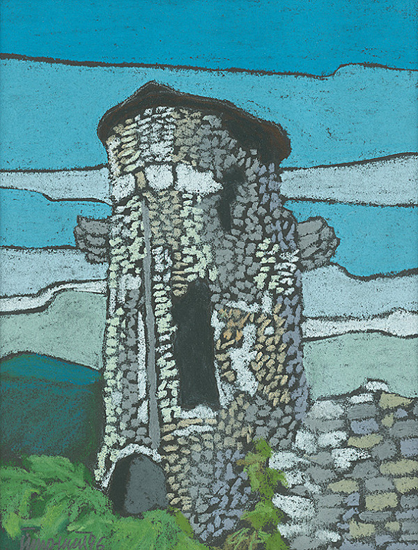 Ján Šimo-Svrček – Slanský hrad - veža 