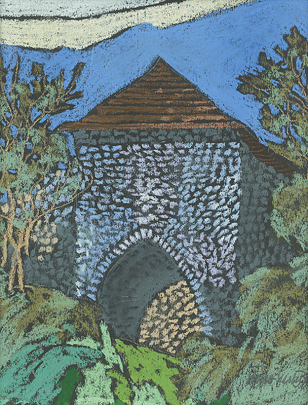 Ján Šimo-Svrček – Muránsky hrad - vstupná brána 