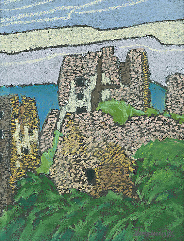 Ján Šimo-Svrček – Hrušovský hrad - zrúcaniny 