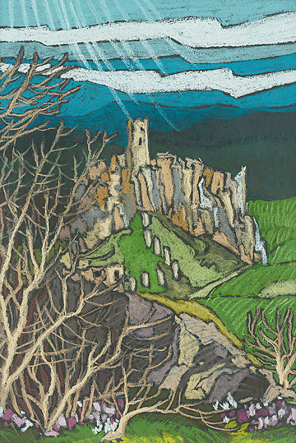 Ján Šimo-Svrček – Spišský hrad od Dreveníka 