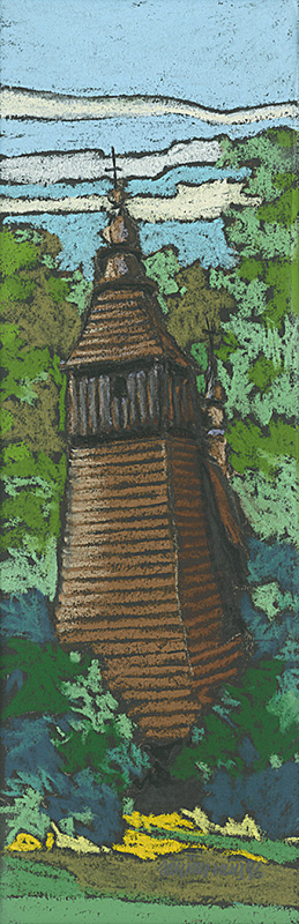 Ján Šimo-Svrček – Drevený kostolík Hervartov 