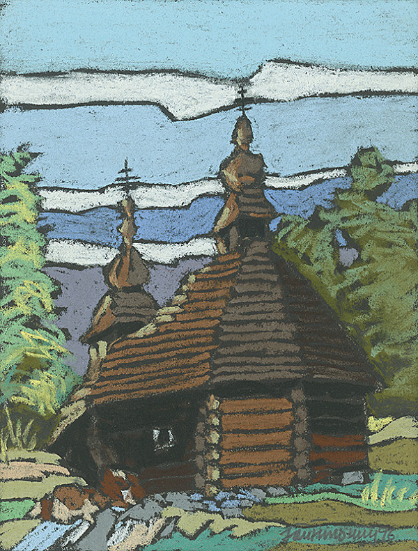 Ján Šimo-Svrček – Drevený kostolík Inovce 