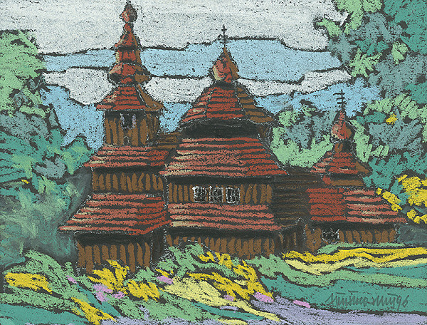 Ján Šimo-Svrček – Drevený kostolík Nová Sedlica 