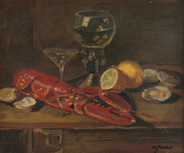 Štefan Fodor – Zátišie s rakom 