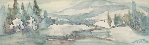 Ján Polom – Zimná krajina 