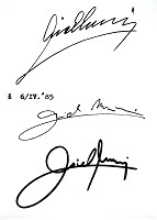 Michal Murin – Podpis Michala Murina, môjho otca z roku 1971 a moje podpisy z rokov 1985 a 1998 