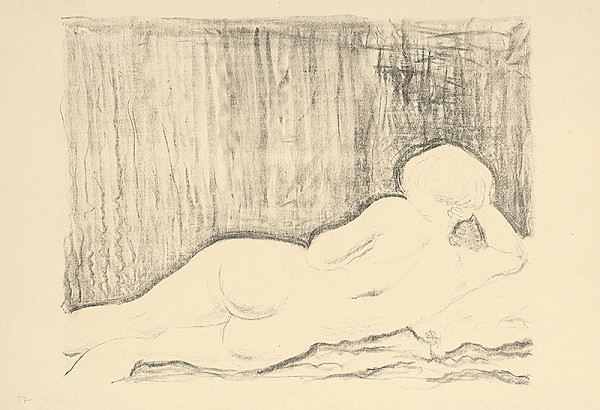 Mikuláš Galanda – Ležiaci akt od chrbta 