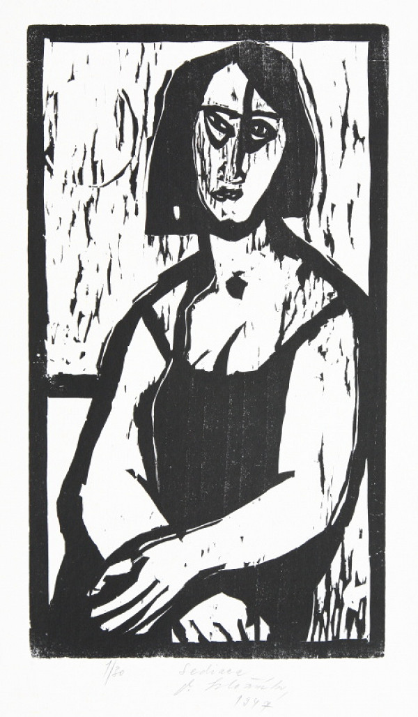 Vincent Hložník – Sediaca 