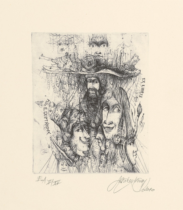 Miroslav Knap – Ex libris PhDr. Eva Ľuptáková 