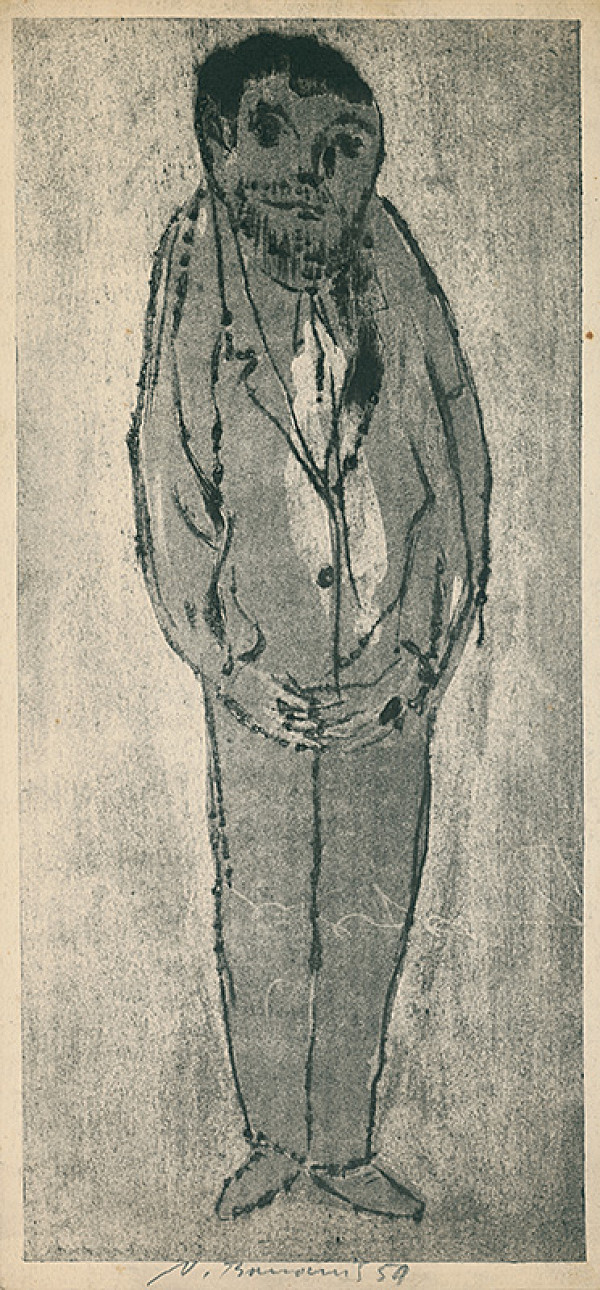 Vladimír Boudník – Postava muža s čiernou bradou 