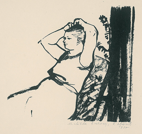 Vincent Hložník – Sediaca žena 