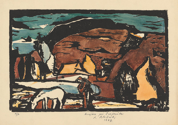 Vincent Hložník – Krajina pri Svederníku 