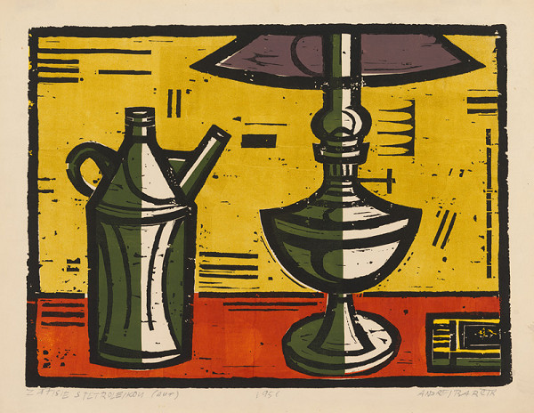 Andrej Barčík – Zátišie s petrolejkou 