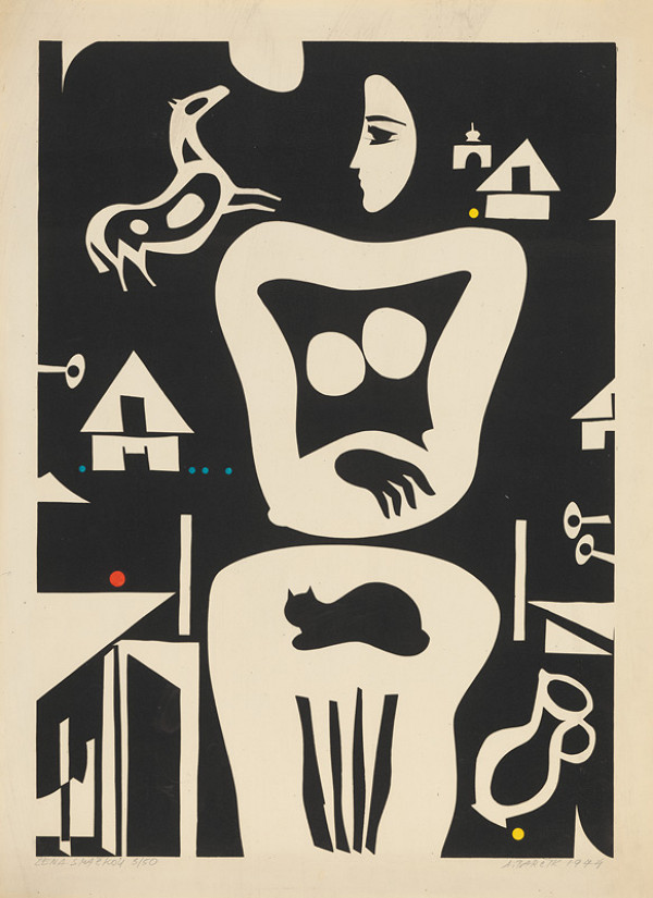 Andrej Barčík – Žena s mačkou 