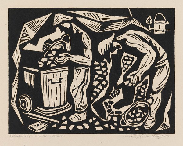 Ernest Zmeták – Nakladanie rudy do vozíkov 