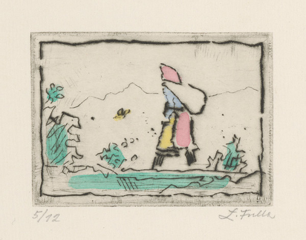 Ľudovít Fulla – Žena s batôžkom 