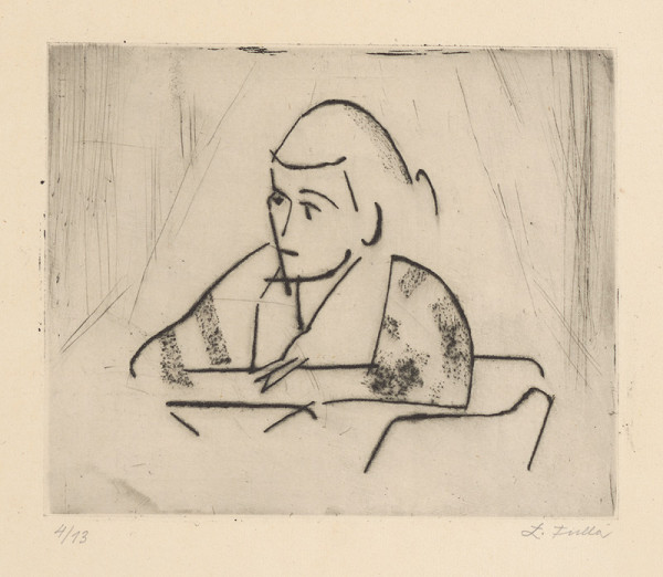 Ľudovít Fulla – Za stolom 