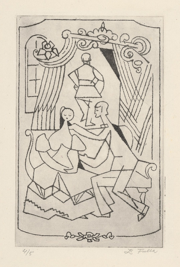 Ľudovít Fulla – Frontispice k Dostojevského knihe Idiot 