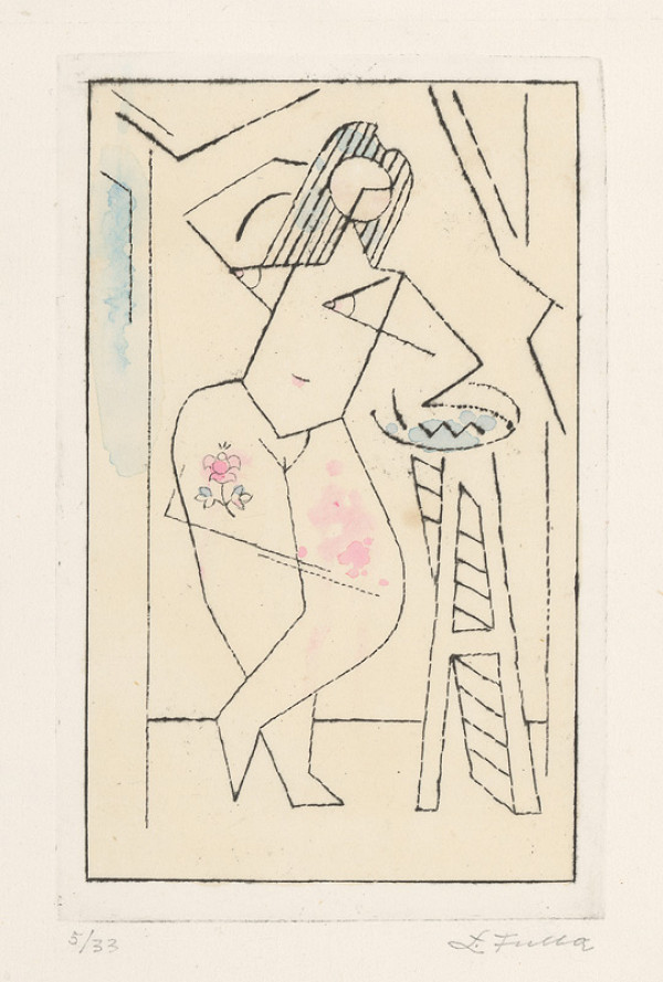 Ľudovít Fulla – Stojaci akt 