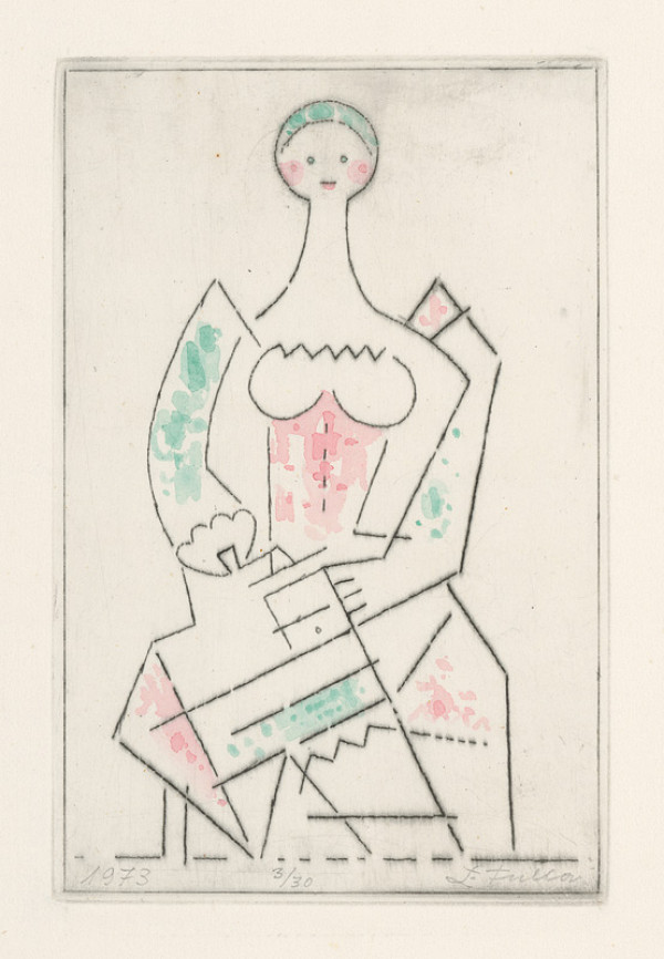 Ľudovít Fulla – Dievča s mlynkom 