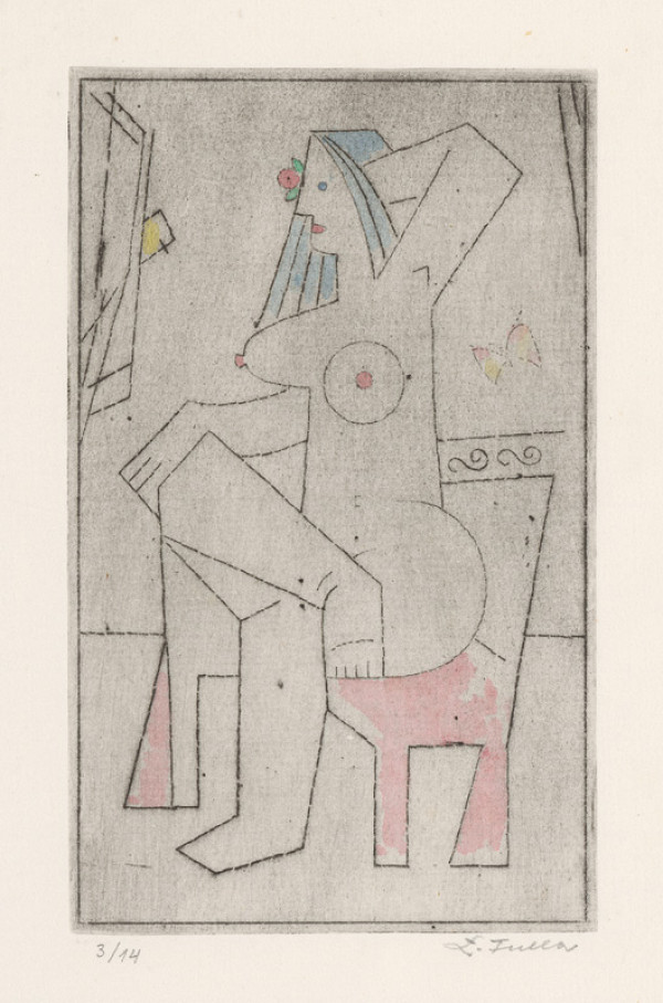 Ľudovít Fulla – Pred zrkadlom 