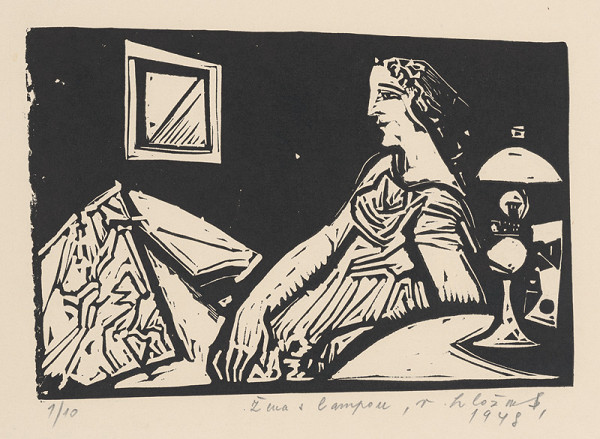 Vincent Hložník – Žena s lampou 