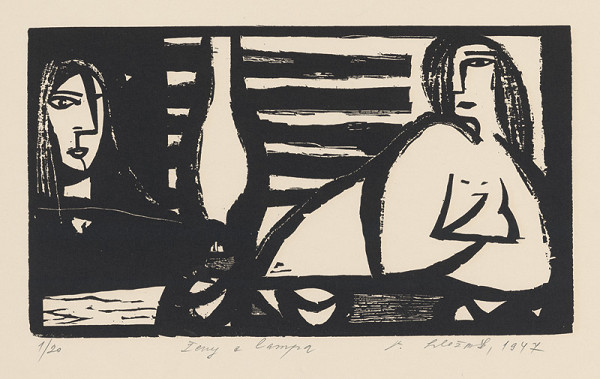 Vincent Hložník – Ženy a lampa 