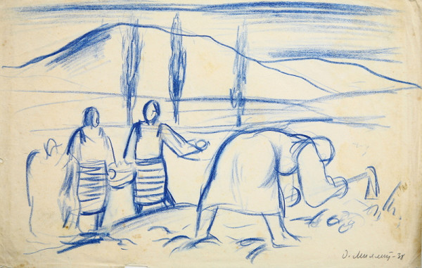 Dezider Milly – Vykopávanie zemiakov 