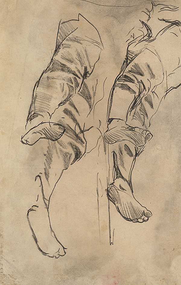 Ladislav Mednyánszky – Štúdie ležiacich mužov 