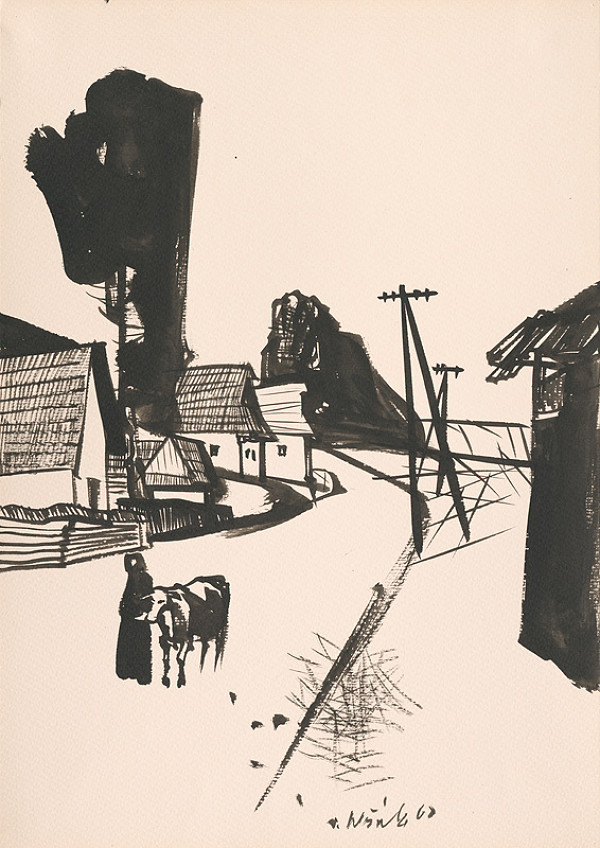 Vincent Hložník – Kresba z Oravy LXVI. 