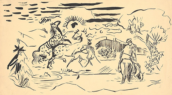 Arnold Peter Weisz-Kubínčan – Kone na pastve 