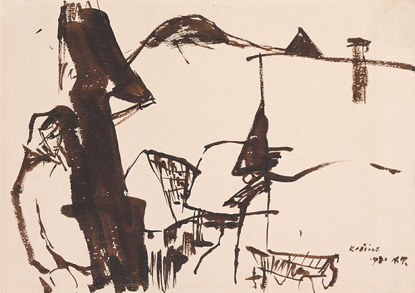 Mária Medvecká – Motív z Rabčíc 