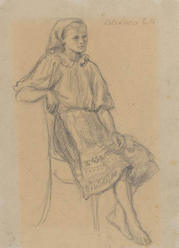 Běla Kolčáková – Sediace dievča 
