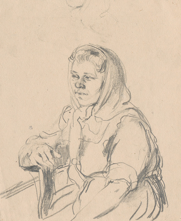 Ignác Kolčák – Štúdia sediacej ženy 