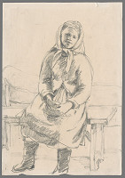 Ignác Kolčák – Dievča sediace na lavičke 