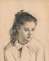 Ignác Kolčák – Štúdia hlavy dievčaťa 