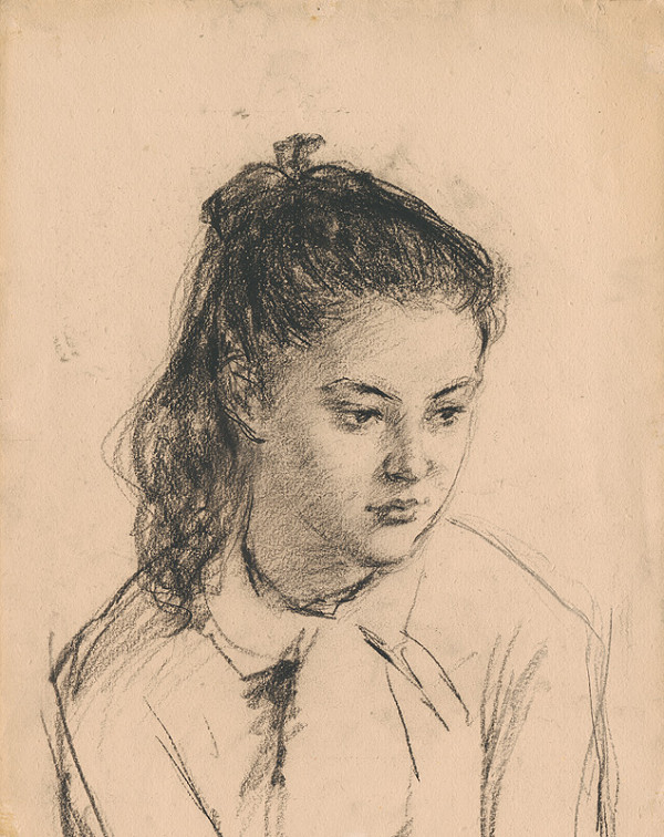 Ignác Kolčák – Štúdia hlavy dievčaťa 