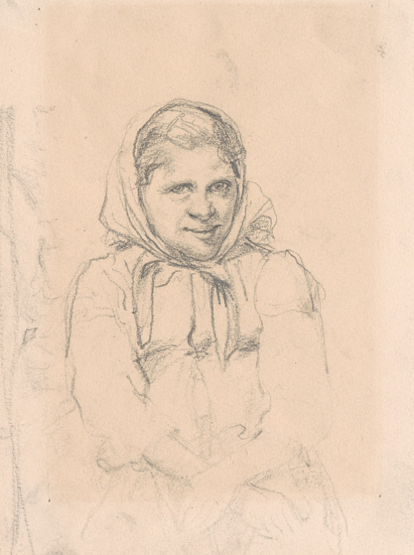 Ignác Kolčák – Žena v šatke 