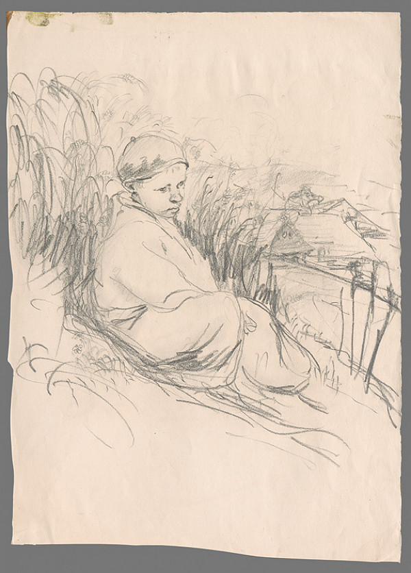 Ignác Kolčák – Chlapča v tráve 