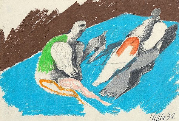 Milan Paštéka – Dvojica s dieťaťom 