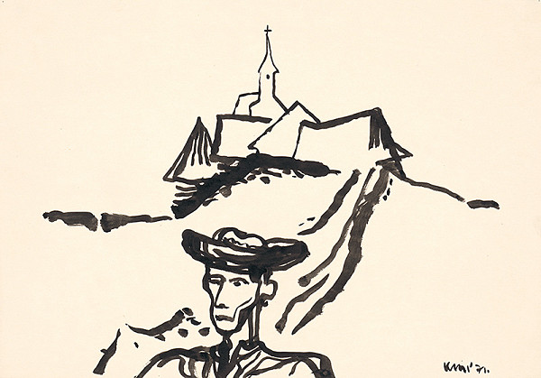 Fero Kráľ – Kresba z Oravy XIV. 