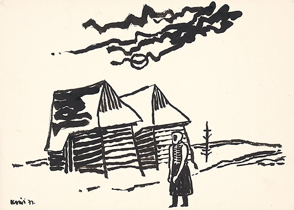 Fero Kráľ – Kresba z Oravy XV. 