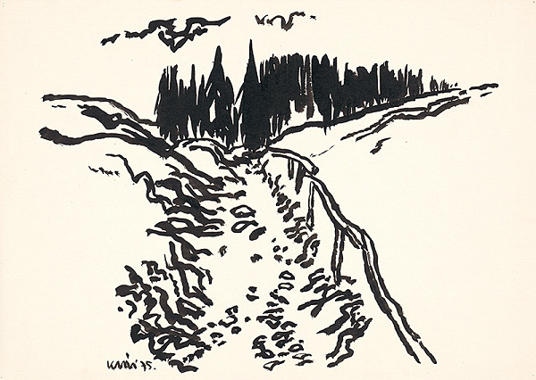 Fero Kráľ – Za Oravskou Jasenicou II. Kresba z Oravy XXXVIII. 