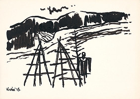 Fero Kráľ – Za Oravskou Jasenicou II. Kresba z Oravy XXXIX. 