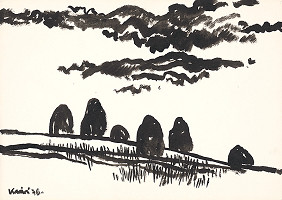 Fero Kráľ – Zábiedovo - 3.deň. Kresba z Oravy XL. 