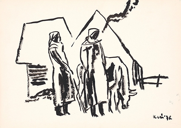 Fero Kráľ – Oravské Veselé - 3.deň. Kresba z Oravy XLVII. 